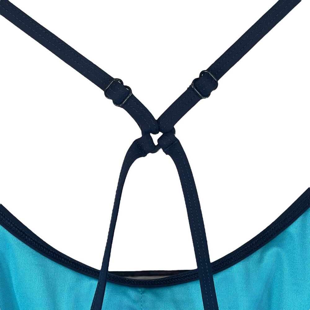 Anne Cole Locker Large Swim Racerback Tankini Top Adjustable Crossback Straps - Picture 4 of 8